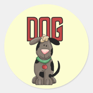 Sticker Rond T-shirts et cadeaux de chien