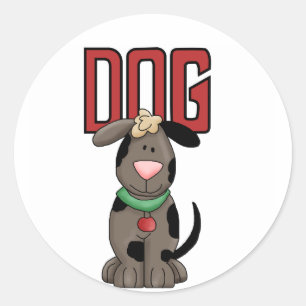 Sticker Rond T-shirts et cadeaux de chien
