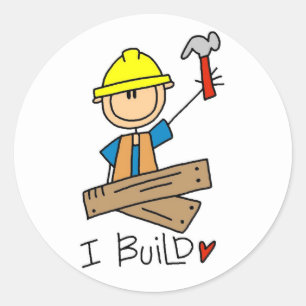 Sticker Rond T-shirts et cadeaux de construction de la