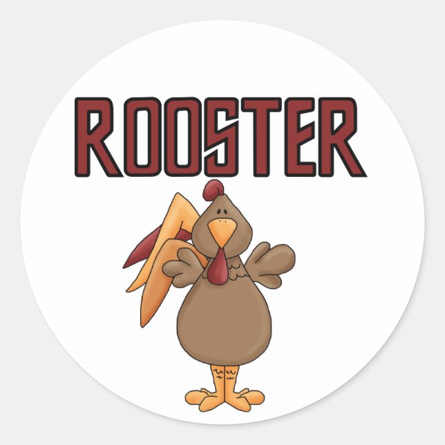Sticker Rond T-shirts et cadeaux de coq (Devant)