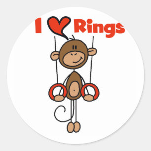 Sticker Rond T-shirts et cadeaux de gymnaste qui aime les annea