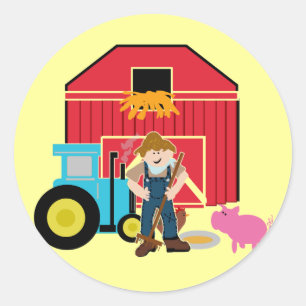Sticker Rond T-shirts et cadeaux de la ferme