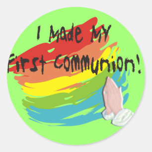 Sticker Rond T-shirts et cadeaux de la première communion