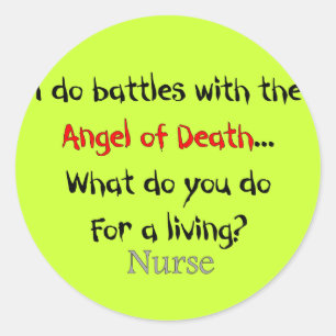 Sticker Rond T-shirts et cadeaux de l'infirmière