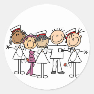 Sticker Rond T-shirts et cadeaux de semaine d'infirmières
