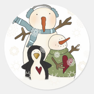 Sticker Rond T-shirts et cadeaux de vacances des Amis de la nei