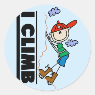 Sticker Rond T-shirts et cadeaux d'escalade de roche
