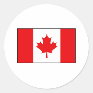 Sticker Rond T-shirts et cadeaux du drapeau canadien