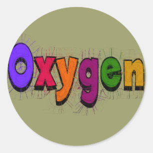 Sticker Rond T-shirts et cadeaux du "oxygène" de thérapeute