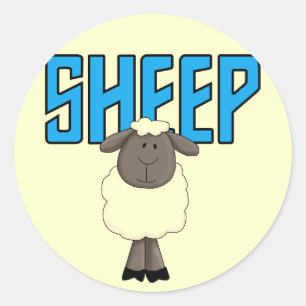 Sticker Rond T-shirts et cadeaux en mouton