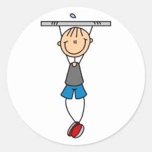 Sticker Rond T-shirts et cadeaux Exercice Traction
