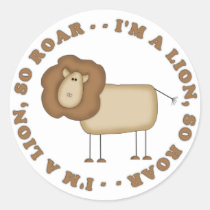 Sticker Rond T-shirts et cadeaux Lion's Roar