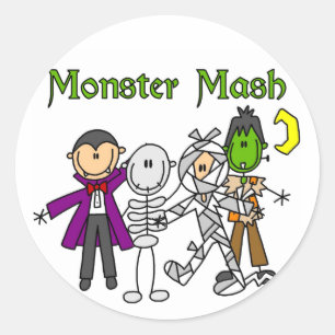 Sticker Rond T-shirts et cadeaux Monster Mash