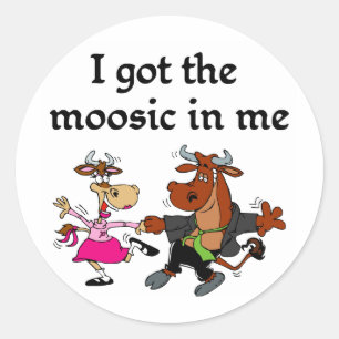 Sticker Rond T-shirts et cadeaux musiciens ou danseurs