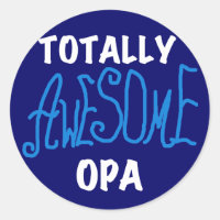 T-shirts et cadeaux Opa bleu absolument géniaux