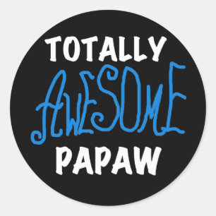 Sticker Rond T-shirts et cadeaux Papaw absolument géniaux