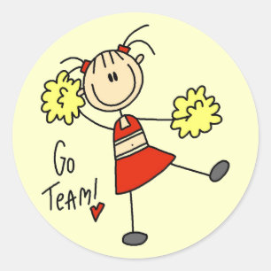 Sticker Rond T-shirts et cadeaux pour encourager l'équipe