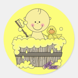 Sticker Rond T-shirts et cadeaux pour garçon pendant le bain