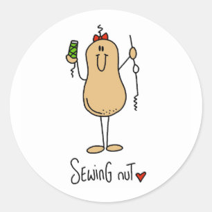 Sticker Rond T-shirts et cadeaux pour la couture