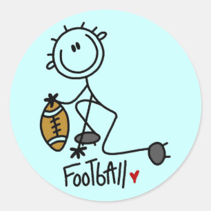Sticker Rond T-shirts et Cadeaux pour l'Amour du Football