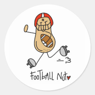Sticker Rond T-shirts et Cadeaux pour les Fous de Football