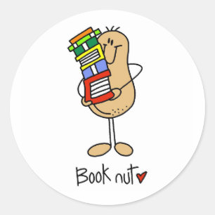 Sticker Rond T-shirts et cadeaux pour les mordus de livres