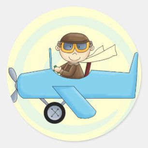 Sticker Rond T-shirts et cadeaux pour petits pilotes