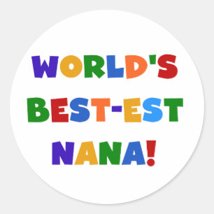 Sticker Rond T-shirts Nana Bright Colors les plus beaux du mond