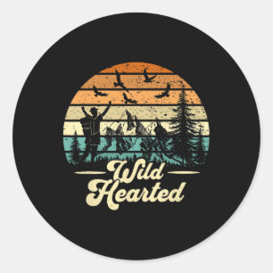 Sticker Rond T-shirts pour amateurs de randonnée Aventure sauva