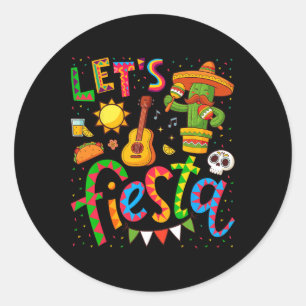 Sticker Rond T-shirts pour femmes et hommes pour la fête Cinco