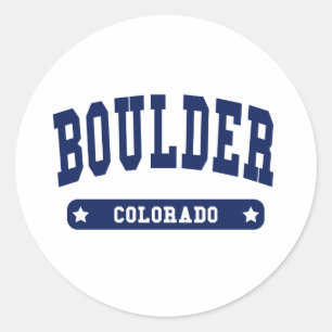 Sticker Rond T-shirts style Boulder Colorado College