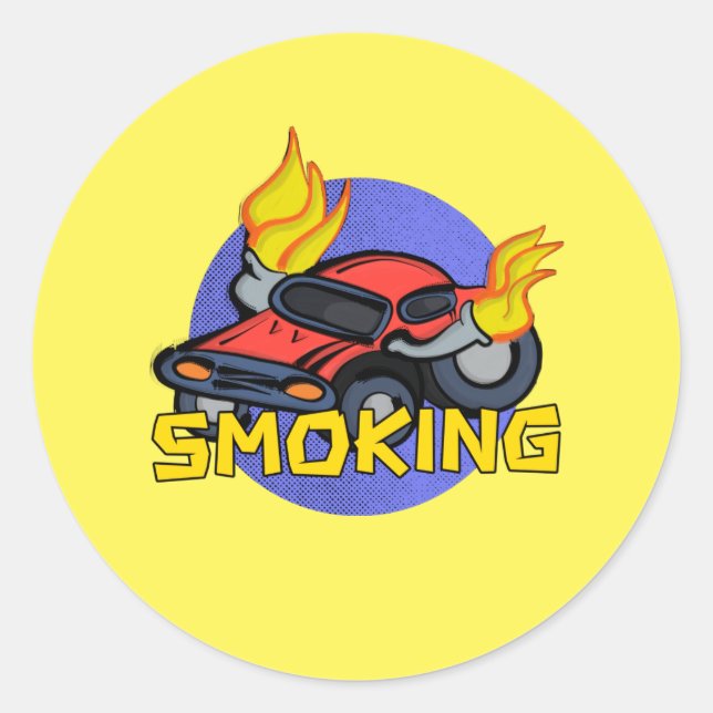 Sticker Rond Tabagisme (Devant)