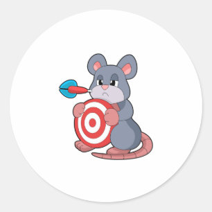 Sticker Rond Tableau de bord fléchettes de souris