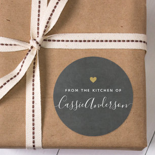 Sticker Rond Tableau de bord Gold moderne de la cuisine de