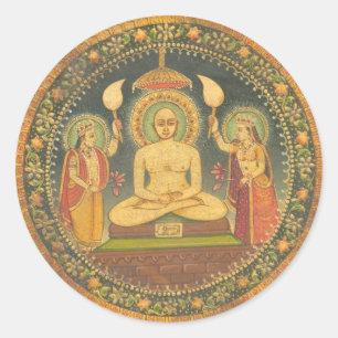 Sticker Rond Tableau de Mahavira