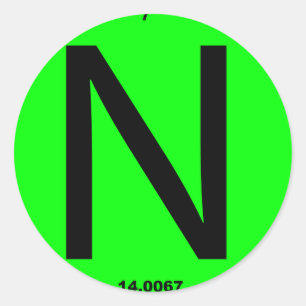 Sticker Rond Tableau périodique N