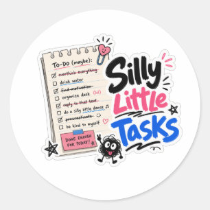 Sticker Rond Tâches Peu Sérieuses