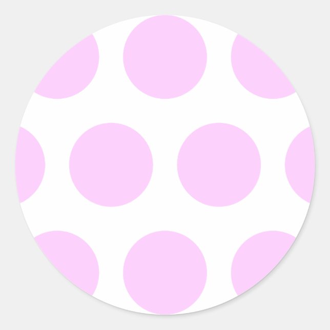Sticker Rond Taches rose pointillisme (Devant)