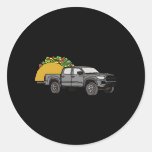 Sticker Rond Taco Tacoma Truck Suratterrissage Truck Overland 4