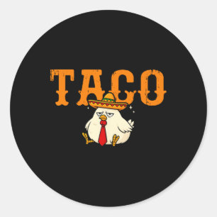 Sticker Rond Taco Trump Épouse Toujours Les Drôle Fantastiques