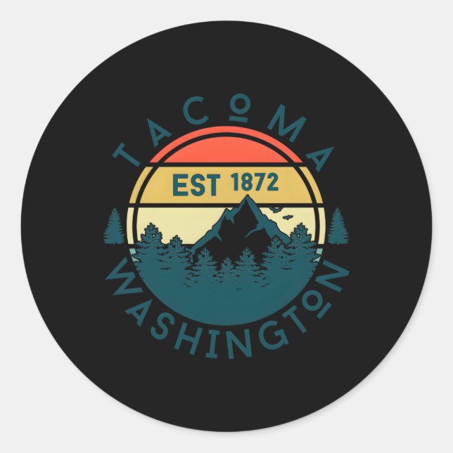 Sticker Rond Tacoma (Devant)