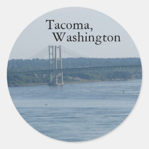 Sticker Rond Tacoma, Washington