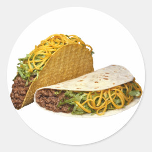 Sticker Rond Tacos