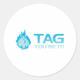 Sticker Rond TAG C'est tout ! - Sticky Grenade Joueur de jeu Ha