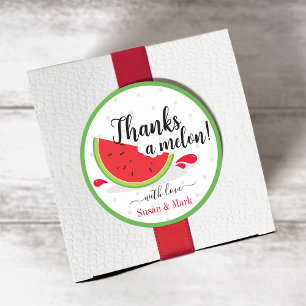 Sticker Rond Tag de Merci de melon à eau Melon