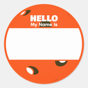 Sticker Rond Tags de nom de Pickleball - Tournois Sociaux Leçon