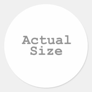 Sticker Rond Taille réelle