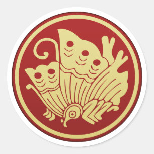 Sticker Rond Taira (Heiji) Clan Kamon