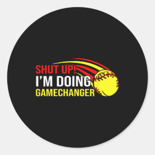 Sticker Rond Tais-toi, je fais un coach de logiciel qui change 