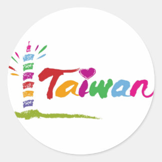 Sticker Rond Taïwan